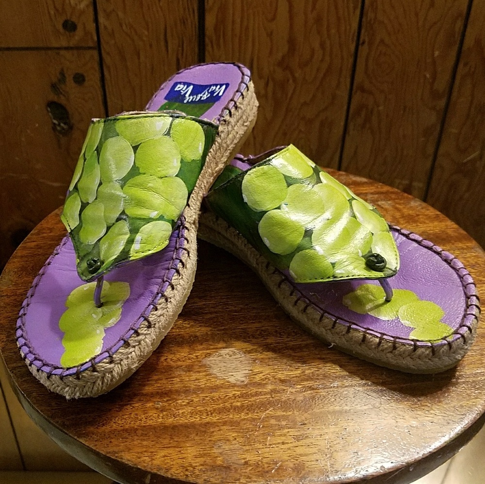 Hand Painted Leather Sandals🇮🇪